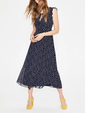 boden amelia cotton maxi dress Boden Amelia cotton maxi dress v neck paisley floral print size US 2